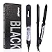 MADAMI Steam Hair Straightener for Argan Oil Infusion Treatment 2-in-1 Straighten and Curling, Professional Ceramic Tourmaline Spray Flat Iron with Locking Switch, 1 1/4 inch Vapor Conditioning Plates, Matte Black