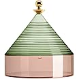 Kartell Trullo Contenitore, termoplastica tecnopolimerica, Verde/Rosa, H27 x Ø 25 cm