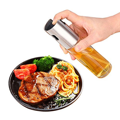 KidsHobby - Spray de aceite, dispensador de aceite, 100 ml, para barbacoa, ensalada, cocina, hornear, asar, asar y freír