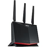 ASUS RT-AX86S - Routeur Gaming AX5700 Wi-Fi 6, Double bande, Mode Gaming Mobile, AiProtection Pro gratuit à vie, AiMesh, Port