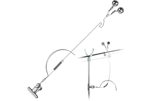 HEIBTENY Empfindsame Angel Bissanzeiger,Edelstahl Angelrute Glocke Alarm Bissanzeiger Clip
