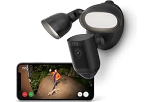 Zertifiziert und generalüberholt Ring Flutlichtkamera Pro Kabel (Floodlight Cam Wired Pro) | Überwachungskamera aussen mit HDR-Video, WLAN, 3D-Bewegungserfassung, funktioniert mit Alexa