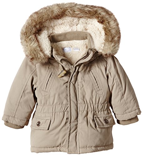 Chicco Baby Boys BLOUSON AVEC CAPUCHE AMOVIBLE Coat, Brown (marron Moyen), 12-18 Months (Manufacturer size: 18 mois)