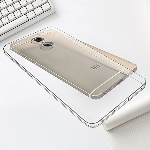 Funda Xiaomi Redmi Note 4X   Leathlux Trasparente Suave Silicona Carcasa Protector Bumper Tapa Claro Flexible TPU Gel Ultra Delgado Cubierta para Xiaomi Redmi Note 4X 5 5 Pulgada