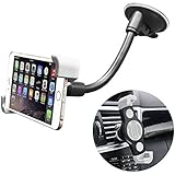 Ankoda® Car Phone Holder, 2-in-1 Windshield/ Air Vent Car Cradle Car Mount With Strong Sticky Gel Pad For iPhone 7/ 7 Plus/ 6/ 5, Samsung Galaxy, HTC, LG, Huawei and Other 3.5''-6'' Smartphone, 360 Degree Rotation
