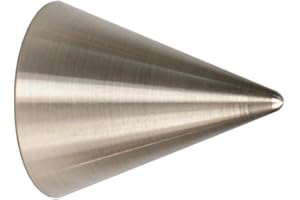 iso-design Edelstahl Endstück Kegel für 12 mm Gardinenstangen – Set 2