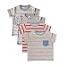 Orange and Orchid Striped Cotton Kids T-Shirt Pack of 4 RS.499.00