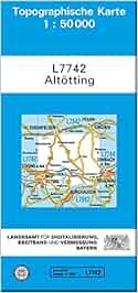 TK50 L7742 Altötting: Topographische Karte 1:50000 TK50 Topographische