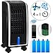 Produktbild KESSER® 4in1 Mobile Klimaanlage | Fernbedienung | Klimagerät | Ventilator Klimaanlage | 7 L Tank | Timer | 3 Stufen | Ionisator Luftbefeuchter | Luftkühler | Schwarz/Silber