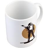 Grupo Erik Michael Jackson Mug Coffee Breakfast Mug | "King of pop Blanca", Ceramic 350 ml, Dishwasher and Microwave Safe, Bi