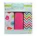 Produktbild Dritz 21 x 24 "Little Birds babyville PUL Wasserdicht Windel Stoff Schnitte, 3 Stück Chevron/Pink