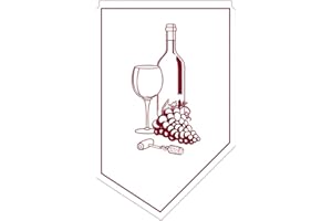 MANK GMBH Mank Weinmanschette aus Tissue | 100x65mm |150 Stück | Tropfenfänger Drip-Stop (Bordeaux)