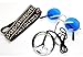 Produktbild Blau – Hippie Haarband & Blauer Brille Kit Herren Damen Unisex Fancy Kleid 60er 70er Jahre Hippie-Kit Halskette