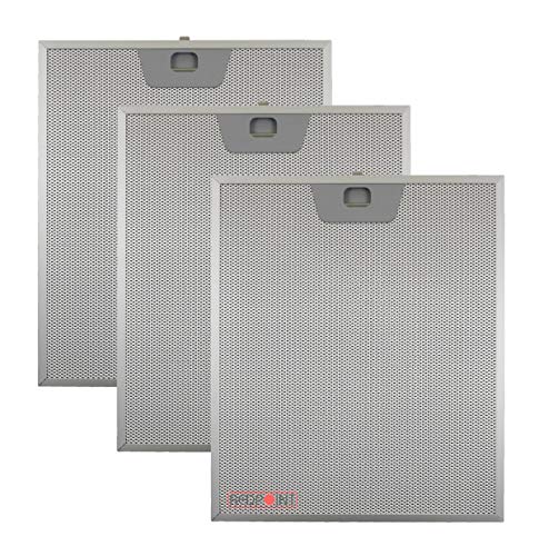 Kit 3 pièces. Filtres aluminium pour hottes Faber 253 x 300 x 8 mm