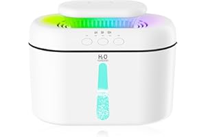 BAMCOO Humidifier, 2L Humidifier Bedroom Quiet 16 dB Auto Shut-Off and Up to 24 Hours Night Light for Babies, Children's Room, for Plants and Home
