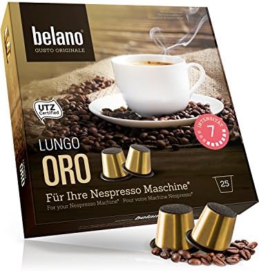 Belano 25x Coffee Capsules Compatible with Nespresso* Oro 100% Arabica