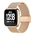 Produktbild Für Fitbit Versa Armband, Edelstahl Metallarmband mit Starkem Uhrenarmbänder Verstellbarem,Ersatzband Sports Armbänder für Fitbit Versa,Fitness Smartwatch Zubehör
