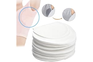 BUYGOO 80 Piezas Sudor Almohadillas Absorbentes de Transpiración Axilas Antitranspirante Pads Suave Protección Contra el Sudor Y Desodorante Manchas Desechables Absorción Sin Olor