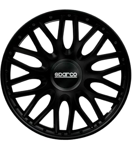 Copricerchi Sparco Treviso 13 Pollici – Nero, Set Di 4 Pezzi, Stile Sportivo