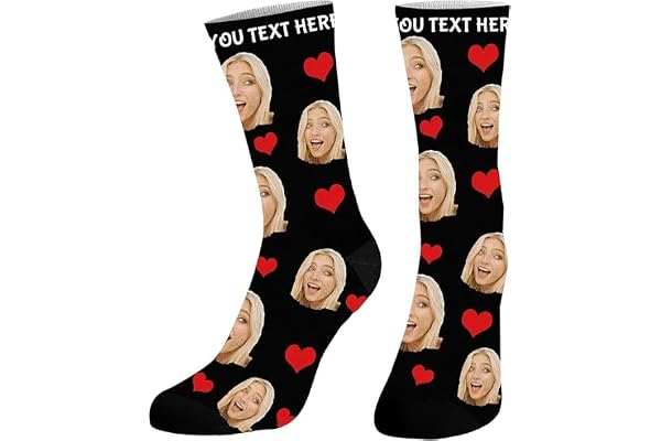 DPDP Chaussette personnalisé photo-Cadeaux personnalisés pour hommes femmes