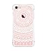 Price comparison product image iPhone 7 Case, iPhone 7 Cover, UCMDA Slim Clear Soft Silicone Gel Protective Case [Drop Protection], 4 Corner Airbag Shockproof Bumper Case Cover for Apple iPhone 7 4.7 Inch - White Tribal Mandala