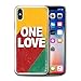 Produktbild Stuff4® Hülle/Case für Apple iPhone XS/One Love Poster Muster/Rasta Reggae Kunst Kollektion