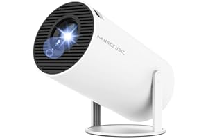 MAGCUBIC Mini Projector 4K Portable Projector Auto Keystone with WiFi 6 BT5.0 Android 11 200 ANSI Smart Projector 130" Display for Phone Bedroom Home Cinema