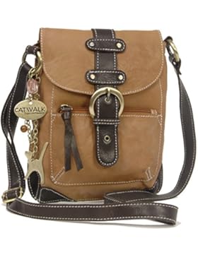 Umhängetasche Jodie aus Leder von Catwalk Collection - GRÖßE: B: 16-19 cm, H: 23 cm