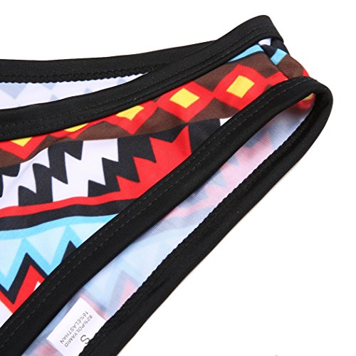 CRAVOG Sexy Damen Bikini-Sets Bikini Push up Bandeau Badeanzug Bademode Badebekleidung - 9