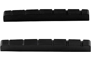 Musiclily Pro Plastik żywicy Mocznikowej 42mm Siodełko Gitarowe Strat Tele do Gitary Elektrycznej Stratocaster/Telecaster, Biały(2 szt.)