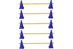 BOJE SPORT Buje Sport CMX2 Clôture composée de 10 cônes et 5 piques, unisexe, bleu, junior