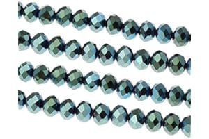 Perline in vetro di cristallo ceco sfaccettato, da 4/6/8/10 mm