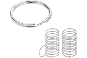 CORTNEY 100 Piezas Anillas Llaveros, 25mm Anillo de Llavero Redondo para Bricolaje, Hogar Adornos, Coche Llaves, Oficina Art y Artesanía