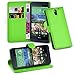Produktbild Cadorabo Hülle für HTC Desire 610 - Hülle in MINZ GRÜN – Handyhülle mit Kartenfach und Standfunktion - Case Cover Schutzhülle Etui Tasche Book Klapp Style