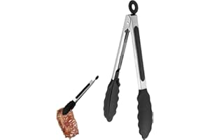 Menibeuty Pince Cuisine, 3pcs Pince Barbecue Résistante Silicone Résistant À La Chaleur Pince Barbecue Pince Cuisine Silicone,Pince De Cuisine Idéal Pour Cuisiner, Salade, Grillades Et Barbecue