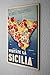 Produktbild Blechschild Welt Reise Sizilien Insel Blumen Wand Deko Schild 20X30 cm