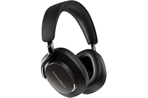 Bowers & Wilkins Px8 S2 Kabellose Noise-Cancelling Kopfhörer mit Bluetooth Audio, Schnellladefunktion, 30 Stunden hochauflösende Wiedergabe & Mikrofon - Onyx Schwarz