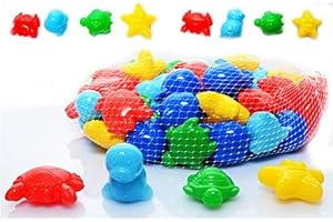 Koenig-Tom Lot de 50 balles de diverses formes (animaux, voitures, etc.) pour piscine à balles