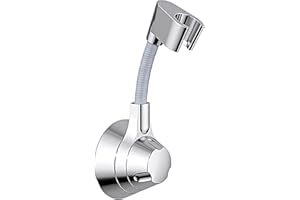 JETOP Uchwyt prysznicowy przyklejany zamiast wiercenia, uchwyt na słuchawkę prysznicową, mocna, mocna, 360°, regulowana głowica prysznicowa, bez wiercenia, uniwersalny uchwyt prysznicowy bez wiercenia,