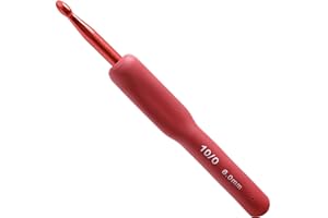 RUNFENG 1Pieza Ganchillos Crochet Ergonomicos de Silicona,Aguja de Ganchillo Ideal para Cualquier Tipo De PatróN E Hilado,Crochet Hook Set,Regalo para Mujeres,Kit de Agujas de Tejer Ganchillo Crochet-6.0MM