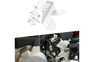 Modeer for F750GS F850GS 2018-2022 F850GS Adv 2019-2022 Motocycle Accessories CNC Aluminium Gear Shift Lever Protective Cover F 750GS F 850GS F 850GS Adv Quick Shifter Protector (Silver)