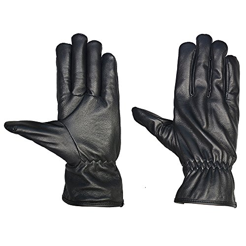 Leather Emporium New Black Soft Leather Driving Gloves Black L