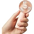 brrf Pocket Fan (Upto 12 Hours Running On Single Charge) Mini Fan,Inbuilt Battery 2000 Mah Handheld Fan,Personal Fan,3 Speeds,Usb Rechargeable,Make-Up Fan,Carry It Anywhere (Pink),12 mm,4 stars