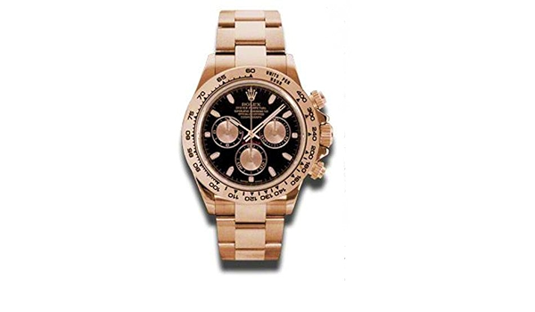 Rolex, Daytona, 116505 pbk, orologio automatico, in oro giallo 18 carati,  da uomo : Amazon.it: Orologi