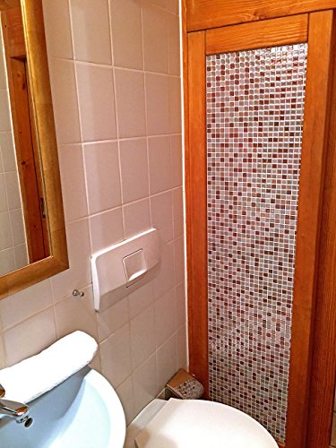 infactory Selbstklebende 3D-Mosaik-Fliesenaufkleber „Bronze“ 26 x 26 cm, 3er-Set - 8