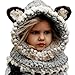 Tonsee® Winter Wool Knitted Fox Hats Baby Girls Shawls Hooded Cowl Beanie Caps (Grey)