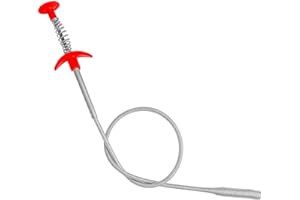 Furet Deboucheur Canalisation, MYLERCT 60cm Furet Canalisation, Déboucheur Furet Pliable, Manche Quatre Griffes, Confortable et Puissant, Largement Utilisé pour le Colmatage des éviers