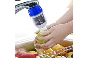 Brussels08 Bamboo Charcoal Faucet Water Filter Water Tap Filter Kitchen Water Purifier Faucet Tap Fish Tank Purifier Cleaner Dissociator Cartridge Tap for Kitchen Home Office Random