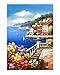 Produktbild Wowdecor Art Wand Leinwand Modern Art Prints Bilder – Meer Berge Mediterrane Landschaft Bilder Gemälde auf Leinwand Gedruckt, Wanddekoration für Home Wohnzimmer Schlafzimmer – Gerahmt, Large