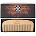 Hair and Beard Comb - Perfect for Beard Balms and Oils - Anti-Static, No Snag Wooden Brush - Presented in Cardboard Gift Box